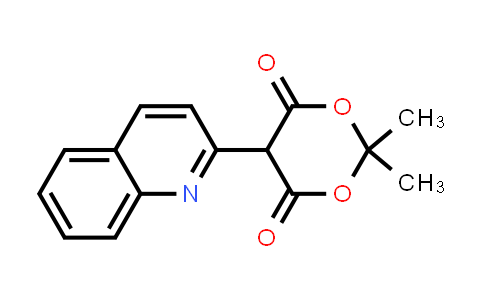 CAS No. 83260-82-6, 1,3-Dioxane-4,6-dione, 2,2-dimethyl-5-(2-quinolinyl)-