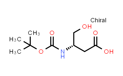 CAS No. 83345-44-2, (S)-3-((tert-Butoxycarbonyl)amino)-4-hydroxybutanoic acid