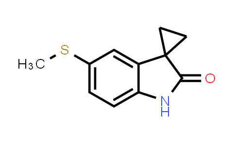 CAS No. 83414-17-9, 5'-(Methylsulfanyl)-1',2'-dihydrospiro[cyclopropane-1,3'-indole]-2'-one