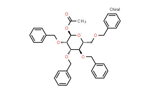 CAS No. 83462-68-4, (2R,3S,4S,5R,6R)-3,4,5-tris(Benzyloxy)-6-((benzyloxy)methyl)tetrahydro-2H-pyran-2-yl acetate
