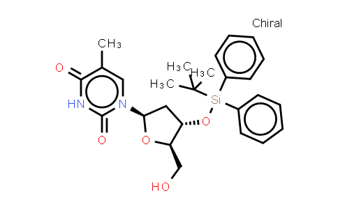 CAS No. 83467-48-5, ((2R,4S,5R)-4-(tert-butyldiphenylsilyloxy)-5-(hydroxymethyl)-tetrahydrofuran-2-yl)-5-methylpyrimidine-2,4(1H,3H)-dione