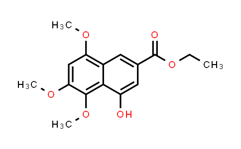 CAS No. 834866-83-0, 2-Naphthalenecarboxylic acid, 4-hydroxy-5,6,8-trimethoxy-, ethyl ester