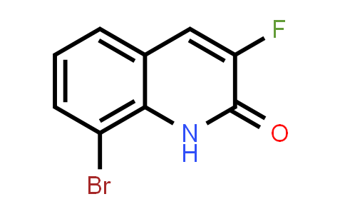 CAS No. 834883-96-4, 8-Bromo-3-fluoroquinolin-2(1H)-one