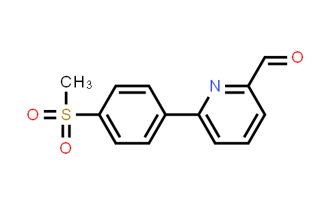 CAS No. 834884-84-3, 6-(4-(Methylsulfonyl)phenyl)picolinaldehyde