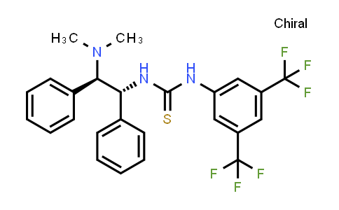CAS No. 834917-24-7, N-[3,5-Bis(trifluoromethyl)phenyl]-N'-[(1R,2R)-2-(dimethylamino)-1,2-diphenylethyl]thiourea