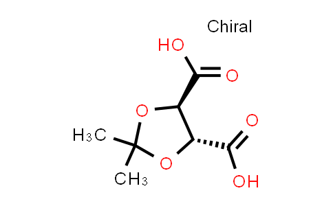 CAS No. 83529-40-2, (4R,5R)-2,2-Dimethyl-1,3-dioxolane-4,5-dicarboxylic acid