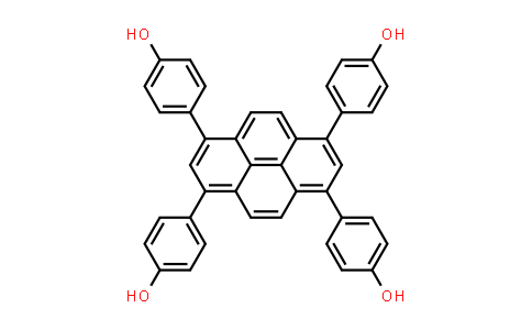 CAS No. 835878-20-1, 4,4',4'',4'''-(Pyrene-1,3,6,8-tetrayl)tetraphenol