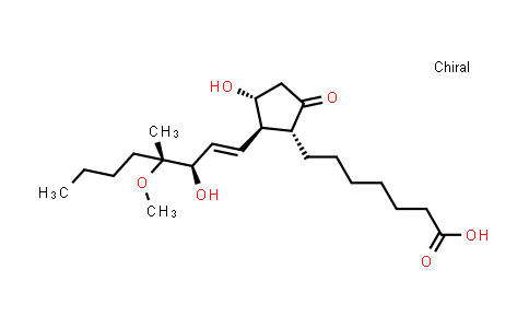 CAS No. 83656-28-4, Prost-13-en-1-oic acid, 11,15-dihydroxy-16-methoxy-16-methyl-9-oxo-, (11α,13E,15R,16R)-
