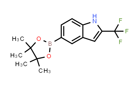 CAS No. 837392-61-7, 2-Trifluoromethyl-5-(4,4,5,5-tetramethyl-1,3,2-dioxaborolan-2-yl)-1H-indole