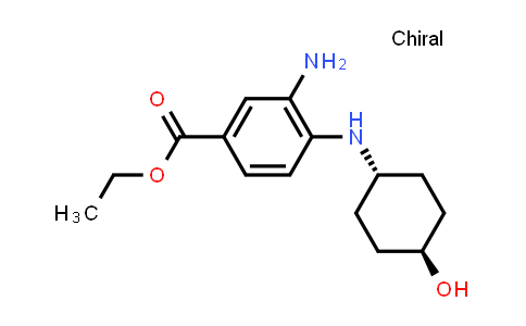 CAS No. 841296-23-9, Ethyl 3-amino-4-[(trans-4-hydroxycyclohexyl)amino]benzoate