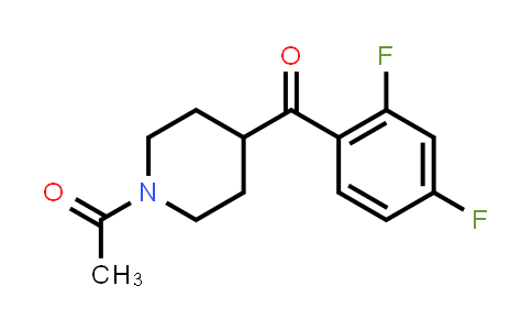 CAS No. 84162-82-3, 1-[4-(2,4-Difluorobenzoyl)piperidin-1-yl]ethan-1-one