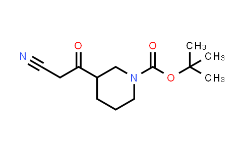 CAS No. 842112-53-2, tert-Butyl 3-(2-cyanoacetyl)piperidine-1-carboxylate
