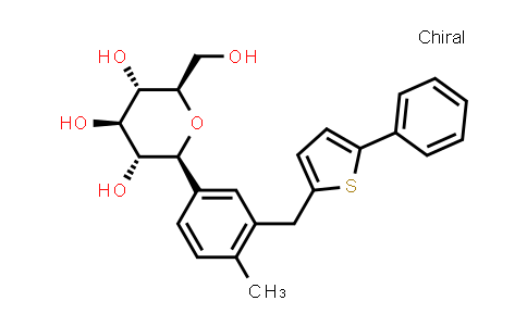CAS No. 842133-16-8, (2R,3S,4R,5R,6S)-2-(hydroxymethyl)-6-(4-methyl-3-((5-phenylthiophen-2-yl)methyl)phenyl)tetrahydro-2H-pyran-3,4,5-triol