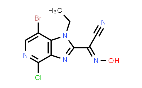 CAS No. 842144-06-3, (7-Bromo-4-chloro-1-ethyl-1H-imidazo[4,5-c]pyridin-2-yl)hydroxyiminoacetonitrile