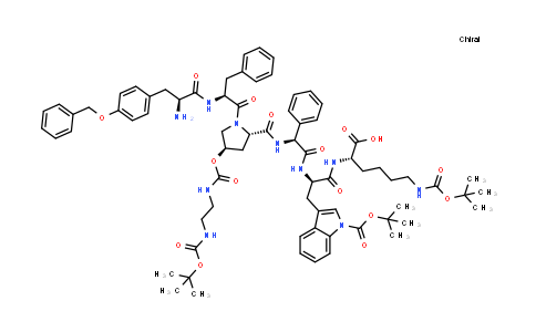 842149-90-0 | L-Lysine, O-(phenylmethyl)-L-tyrosyl-L-phenylalanyl-(4R)-4-[[[[2-[[(1,1-dimethylethoxy)carbonyl]amino]ethyl]amino]carbonyl]oxy]-L-prolyl-(2S)-2-phenylglycyl-1-[(1,1-dimethylethoxy)carbonyl]-D-tryptophyl-N6-[(1,1-dimethylethoxy)carbonyl]- (9CI)