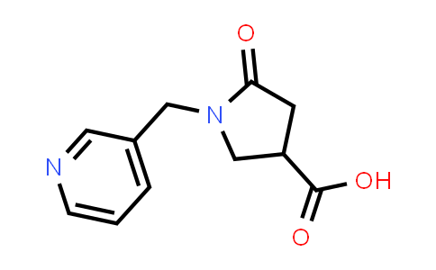 CAS No. 842958-29-6, 5-Oxo-1-(3-pyridinylmethyl)-3-pyrrolidinecarboxylic acid