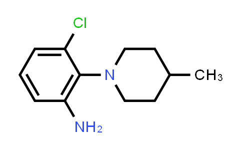 CAS No. 842965-35-9, 3-Chloro-2-(4-methylpiperidin-1-yl)aniline