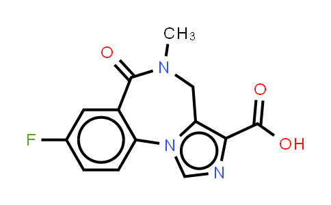 84378-44-9 | 4H-咪唑并[1,5-A][1,4]苯并二氮杂环庚烷-3-甲酸, 8-氟-5,6-二氢-5-甲基-6-氧代-