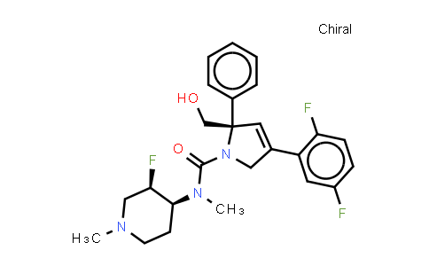 MC574022 | 845256-65-7 | (2S)-4-(2,5-二氟苯基)-N-[(3R,4S)-3-氟-1-甲基-4-哌啶基]-2,5-二氢-2-羟基甲基-N-甲基-2-苯基-1H-吡咯-1-羧胺