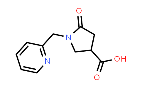 CAS No. 845546-25-0, 5-Oxo-1-(2-pyridinylmethyl)-3-pyrrolidinecarboxylic acid