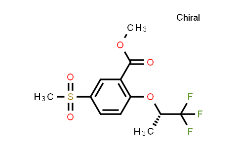 CAS No. 845617-20-1, 5-Methylsulfonyl-2-[((S)-2,2,2-trifluoro-1-methylethyl)oxy]benzoic acid methyl ester