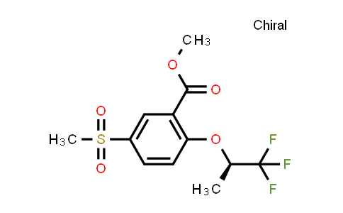 CAS No. 845617-21-2, 5-Methylsulfonyl-2-[((R)-2,2,2-trifluoro-1-methylethyl)oxy]benzoic acid methyl ester