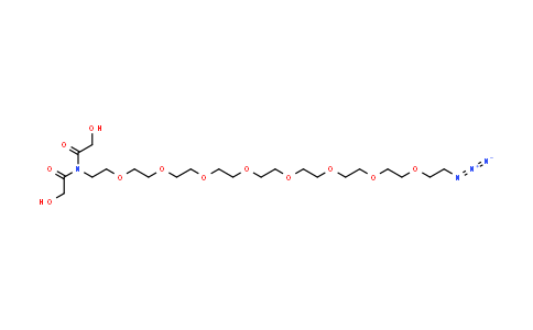 CAS No. 846549-37-9, 2-((Azido-PEG8-carbamoyl)methoxy)acetic acid