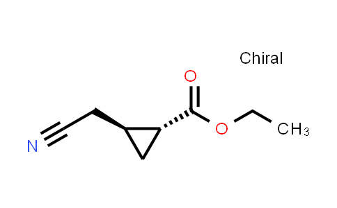 CAS No. 84673-46-1, Ethyl trans-2-(cyanomethyl)cyclopropane-1-carboxylate