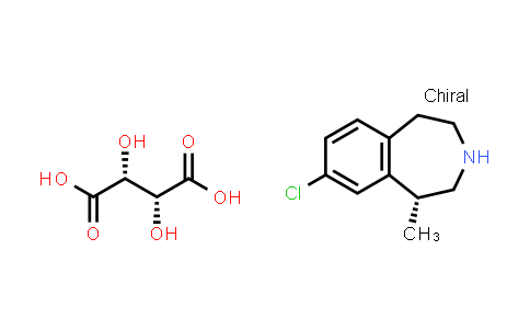 CAS No. 847063-12-1, (R)-8-Chloro-1-methyl-2,3,4,5-tetrahydro-1H-benzo[d]azepine (2R,3R)-2,3-dihydroxysuccinate
