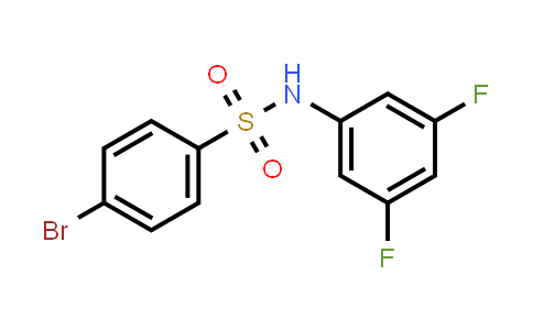 CAS No. 847239-89-8, 4-Bromo-N-(3,5-difluorophenyl)benzenesulfonamide