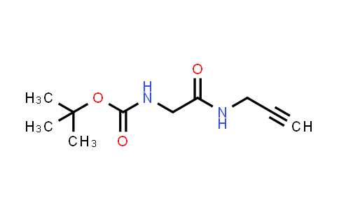 CAS No. 847490-49-7, tert-Butyl (2-oxo-2-(prop-2-yn-1-ylamino)ethyl)carbamate
