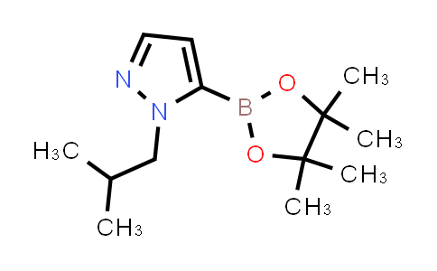 CAS No. 847818-75-1, 1-(2-Methylpropyl)-5-(4,4,5,5-tetramethyl-1,3,2-dioxaborolan-2-yl)-1H-pyrazole