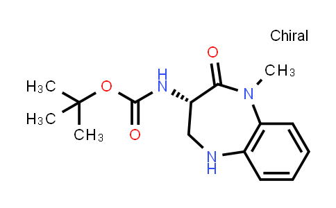 CAS No. 847926-40-3, (S)-tert-Butyl (1-methyl-2-oxo-2,3,4,5-tetrahydro-1H-benzo[b][1,4]diazepin-3-yl)carbamate