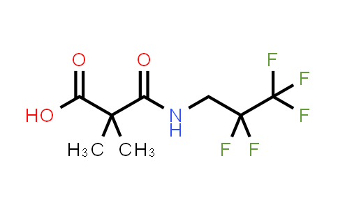 CAS No. 847926-89-0, 2,2-Dimethyl-3-oxo-3-((2,2,3,3,3-pentafluoropropyl)amino)propanoic acid