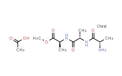 CAS No. 84794-58-1, (S)-Methyl 2-((S)-2-((S)-2-aminopropanamido)propanamido)propanoate acetate