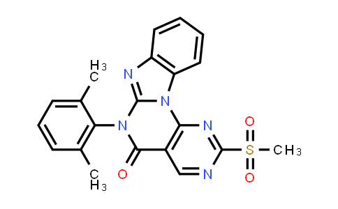 MC574211 | 847950-98-5 | Pyrimido[5',4':5,6]pyrimido[1,2-a]benzimidazol-5(6H)-one, 6-(2,6-dimethylphenyl)-2-(methylsulfonyl)-