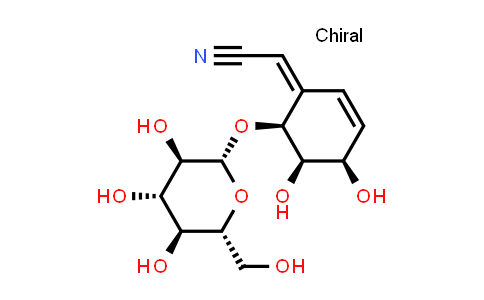 84799-31-5 | Acetonitrile, [(4R,5R,6S)-6-(β-D-glucopyranosyloxy)-4,5-dihydroxy-2-cyclohexen-1-ylidene]-, (2Z)-