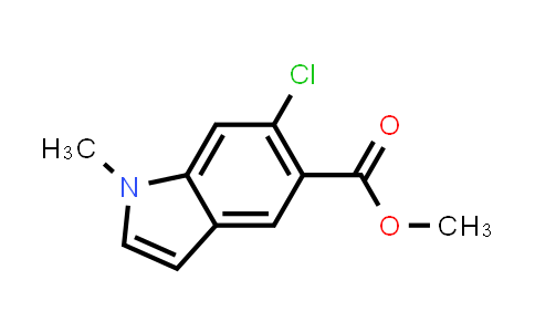 CAS No. 848127-77-5, 1H-Indole-5-carboxylic acid, 6-chloro-1-methyl-, methyl ester
