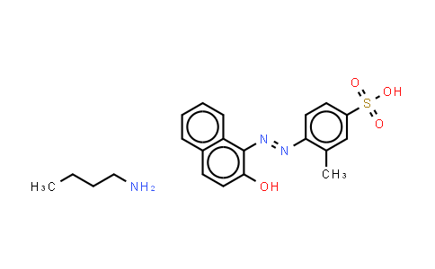 CAS No. 84878-19-3, Benzenesulfonic acid, 4-[2-(2-hydroxy-1-naphthalenyl)diazenyl]-3-methyl- (butanamine)