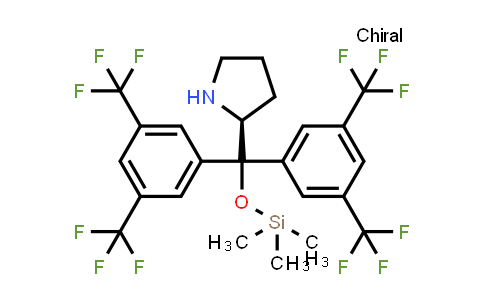 CAS No. 848821-61-4, (S)-α,α-Bis[3,5-bis(trifluoromethyl)phenyl]-2-pyrrolidinemethanol trimethylsilyl ether