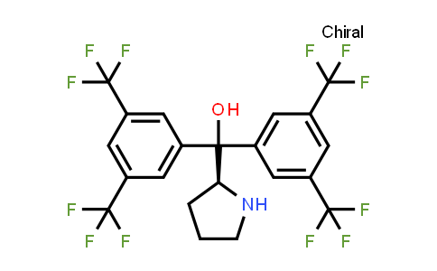 CAS No. 848821-76-1, (S)-Bis(3,5-bis(trifluoromethyl)phenyl)(pyrrolidin-2-yl)methanol