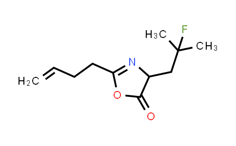 CAS No. 848949-90-6, 5(4H)-Oxazolone, 2-(3-butenyl)-4-(2-fluoro-2-methylpropyl)-