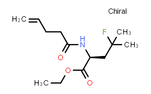 CAS No. 848949-92-8, (S)-ethyl 4-fluoro-4-methyl-2-(pent-4-enamido)pentanoate