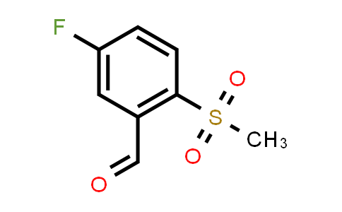 CAS No. 849035-71-8, 5-Fluoro-2-(methylsulfonyl)benzaldehyde