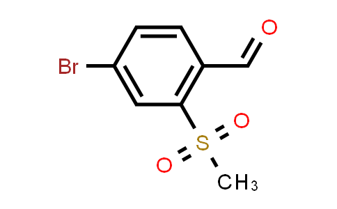 CAS No. 849035-77-4, 4-Bromo-2-(methylsulfonyl)benzaldehyde