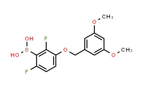 CAS No. 849062-01-7, (3-((3,5-Dimethoxybenzyl)oxy)-2,6-difluorophenyl)boronic acid