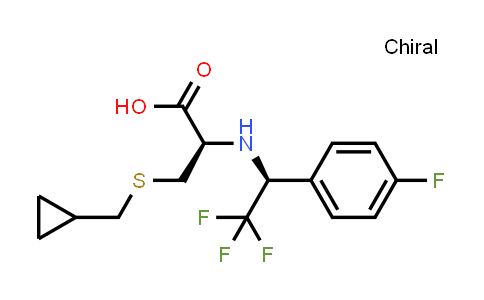 CAS No. 849094-18-4, S-(Cyclopropylmethyl)-N-((S)-2,2,2-trifluoro-1-(4-fluorophenyl)ethyl)-L-cysteine