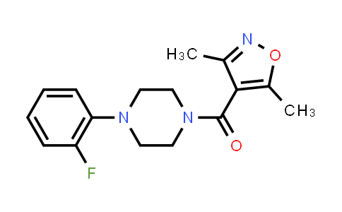 CAS No. 849183-31-9, Methanone, (3,5-dimethyl-4-isoxazolyl)[4-(2-fluorophenyl)-1-piperazinyl]-