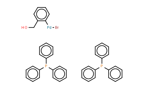 CAS No. 849417-41-0, 2-[Bis(triphenylphosphine)palladium(II)bromide]benzylalcohol