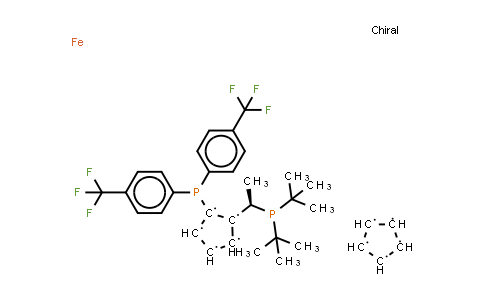 CAS No. 849924-37-4, (S)-1-{(RP)-2-[Bis[4-(trifluoroMethyl)phenyl]phosphino]ferrocenyl}ethyldi-tert-butylphosphine